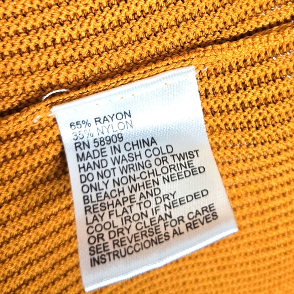 Antonio Melani Golden Orange Ribbed Top - Picture 3 of 4